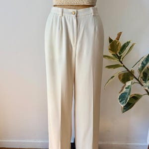 Vintage Ralph Lauren Ivory Wool Trousers