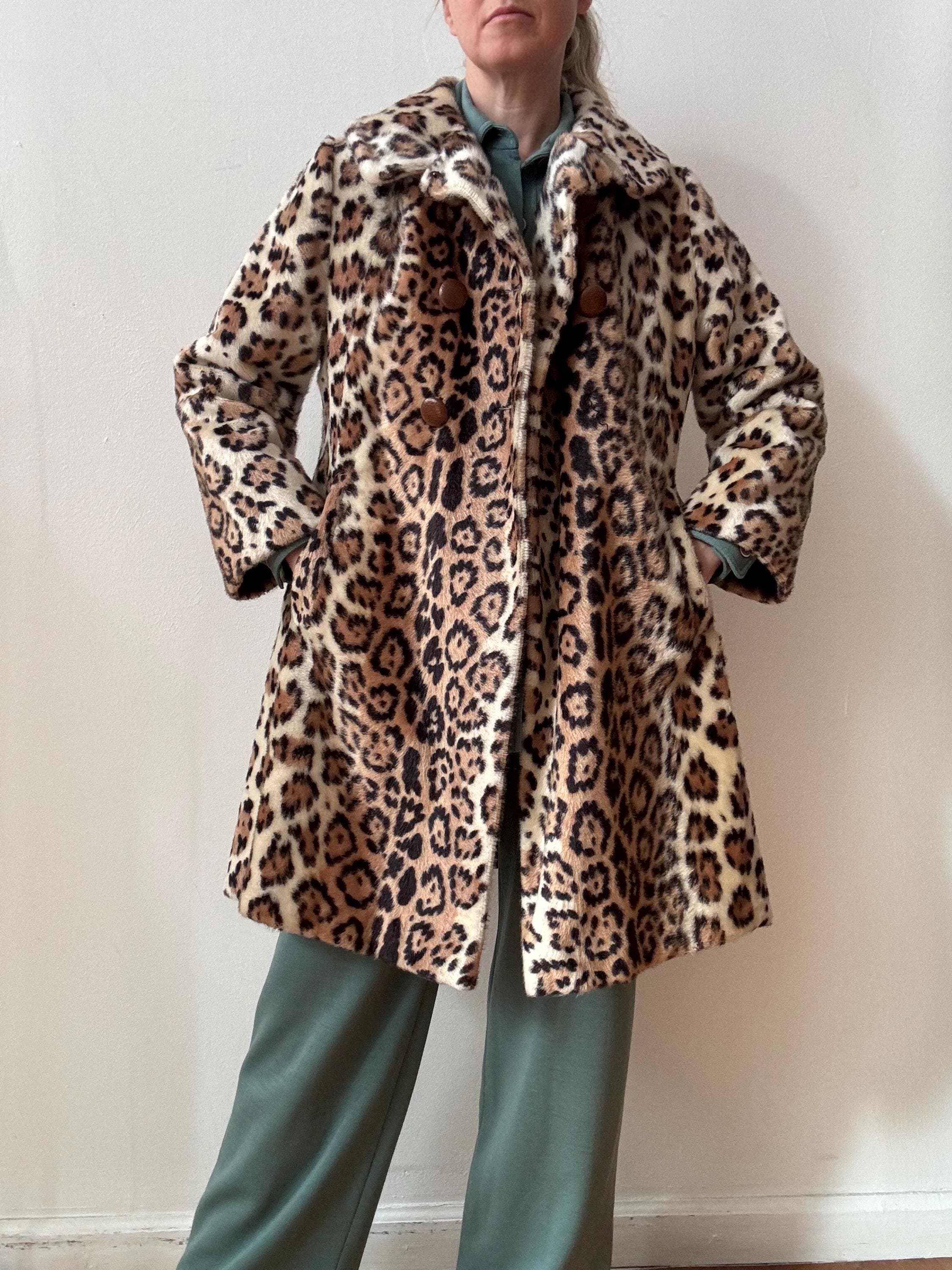 Leopard print coat petite clearance