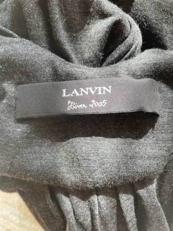 Vintage Lanvin by Alber Elbaz wool jersey asymmet… - image 10