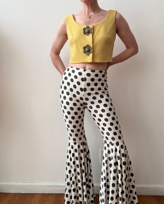 Polka dot bell bottoms best sale