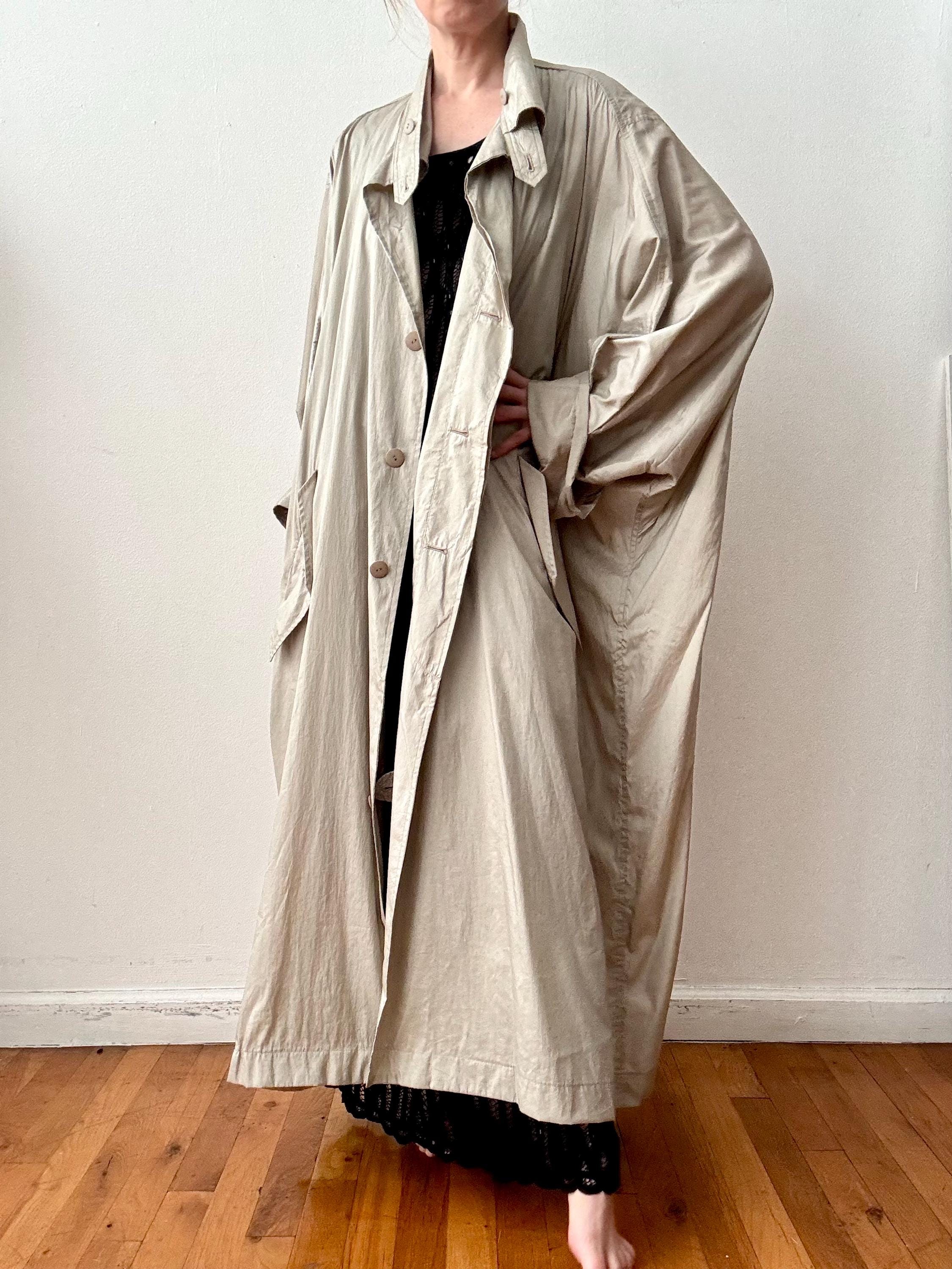 ヴィンテージ ISSEY MIYAKE トレンチコート 一枚袖コート M 46e943d0ff74fb3e0a729f6dc560b2