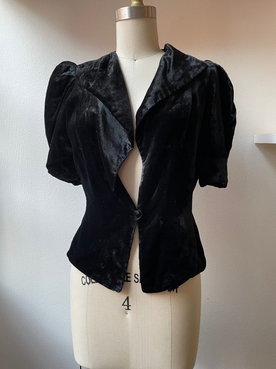 Vintage 1930s velvet jacket - Gem
