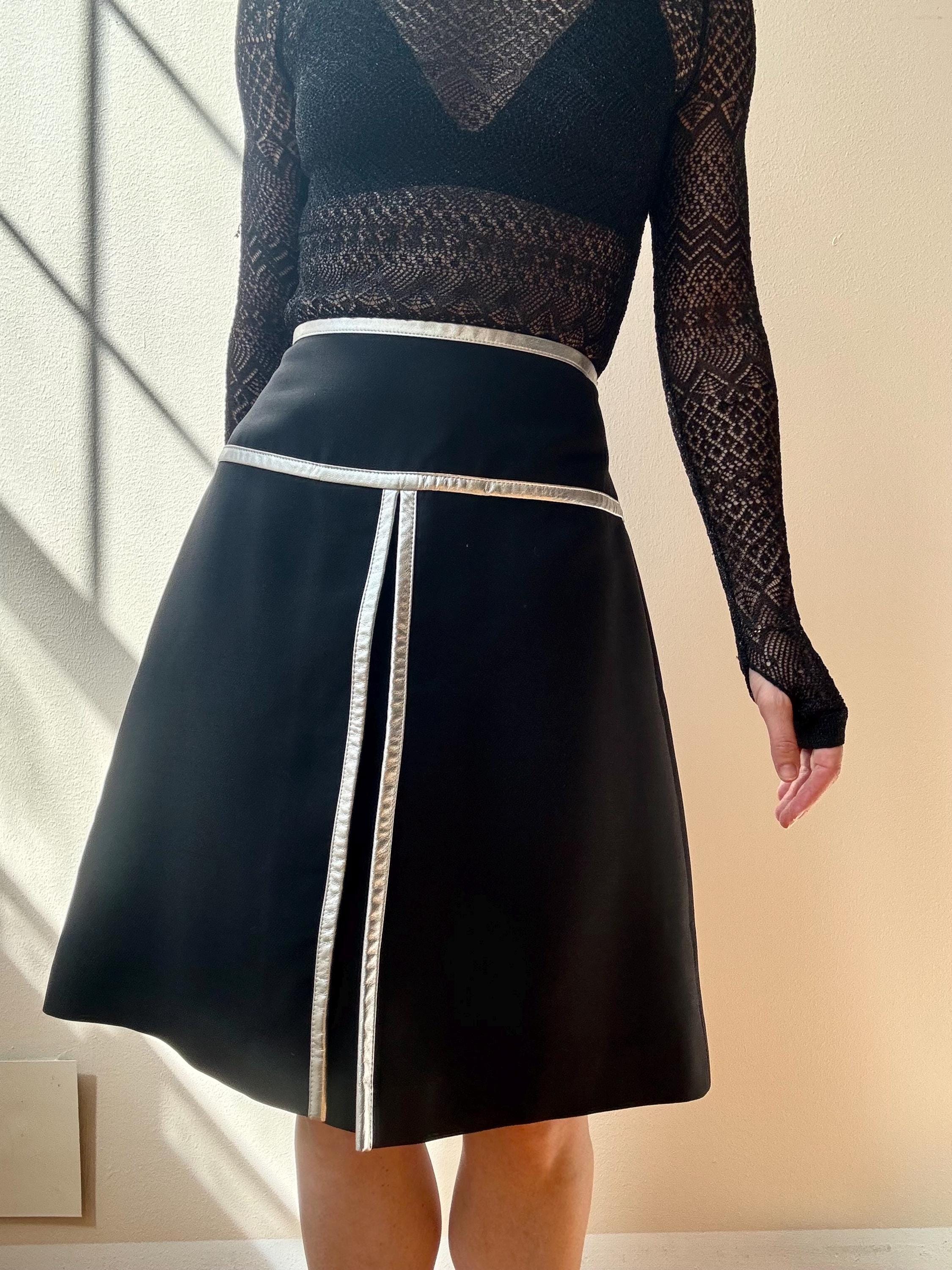Vintage Prada Pleated Skirt - Etsy