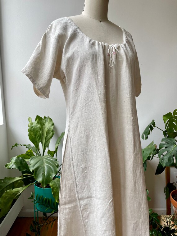Vintage Edwardian linen nightgown Gem