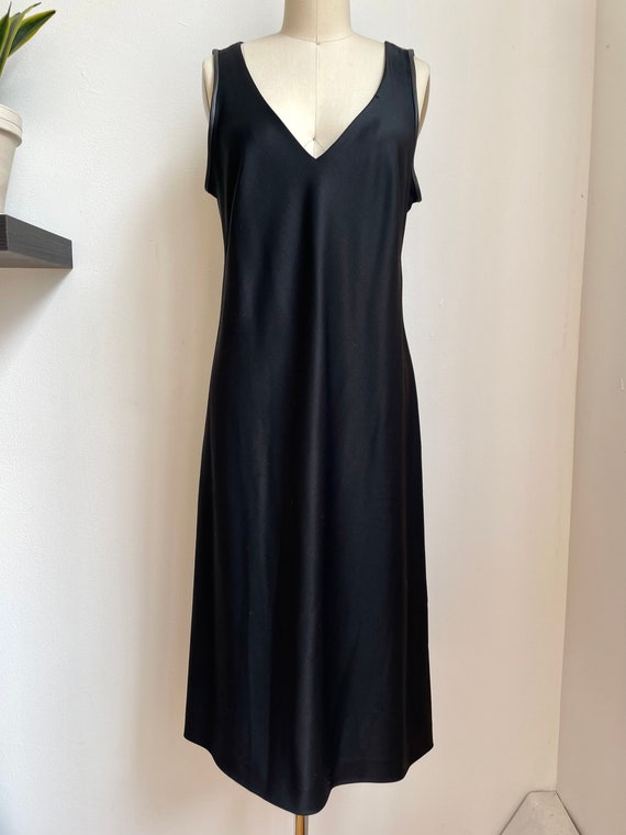 Vintage 1990s Donna Karan Collection Black Fine W… - image 1