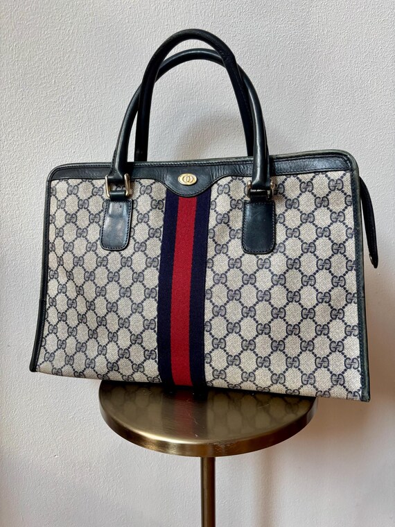 Vintage Gucci GG Supreme Boston Top Handle Bag