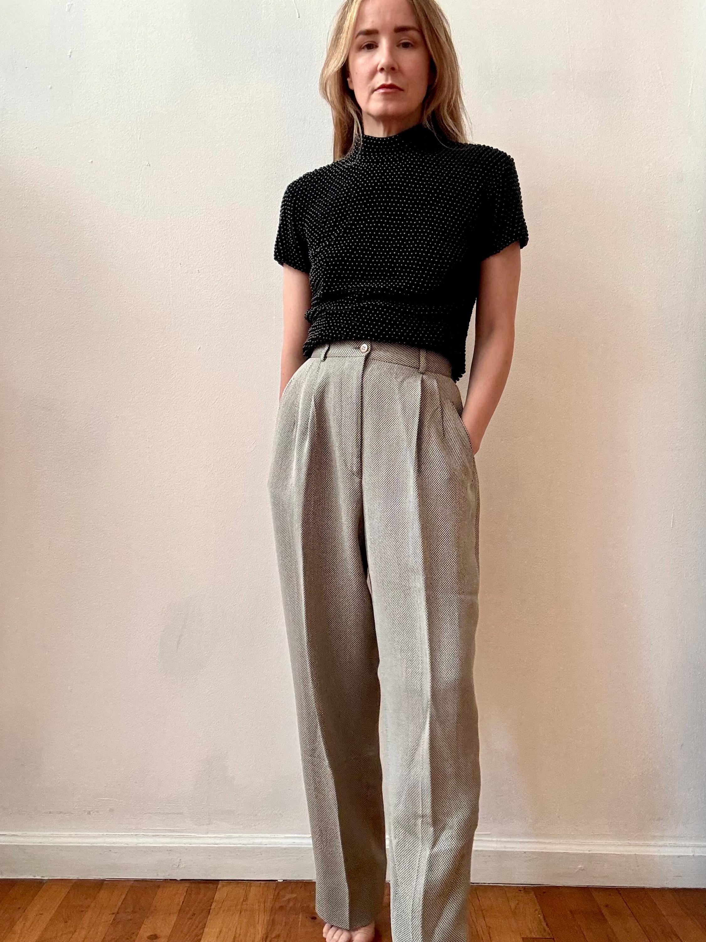 パンツ 80s vintage Giorgio Armani slacks Italy Vintage Giorgio Armani Men's Two Layer Pants, Sz 33 80's | eBay