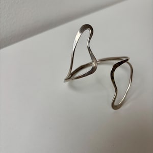 Vintage Taxco Mexico Sterling Silver Modernist Cuff Bracelet