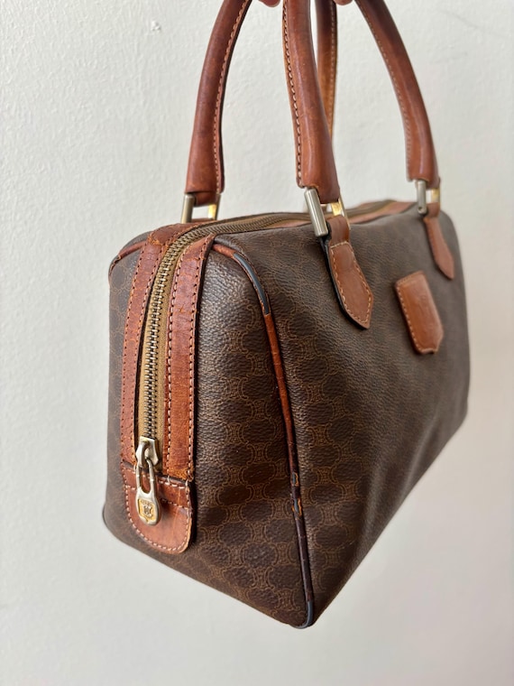 Vintage Celine Macadam Boston Bag - Etsy