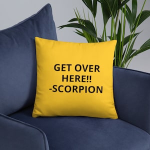 Mortal Combat Scorpion Pillow