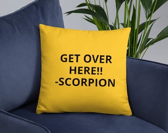 Mortal Combat Scorpion Pillow