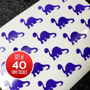 40 Dinosaur Vinyl Decals | Vinyl Decals | Decal Sheets | Sticker Sheets | Custom Vinyl Decals | Cute Dinosaurs