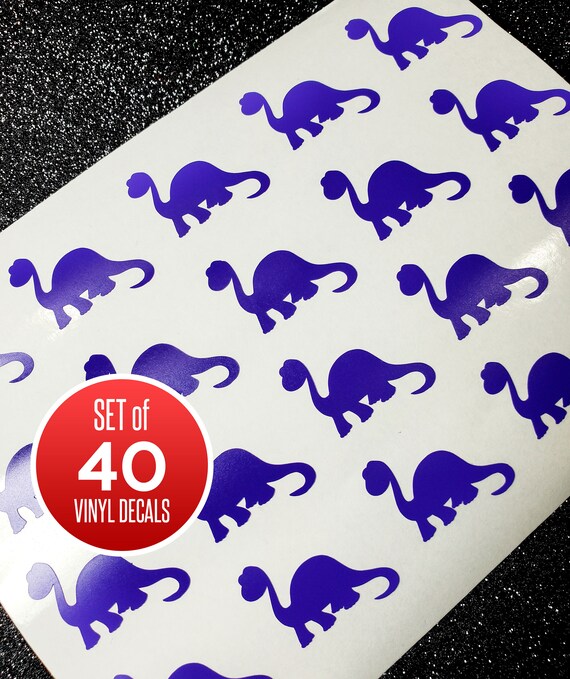 40 Dinosaur Vinyl Decals Vinyl Decals Decal Sheets Etsy