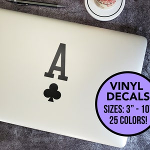 Ace of Clubs Vinyl Decal | Poker Custom Decals | Vinyl Decals | (Multiple Sizes and Colors) | Custom Vinyl Decals | Poker Sticker