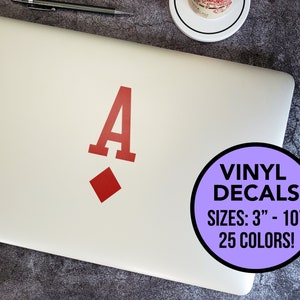 Ace of Diamonds Vinyl Decal | Poker Custom Decals | Poker Decals | (Multiple Sizes and Colors) | Custom Vinyl Decals | Poker Sticker