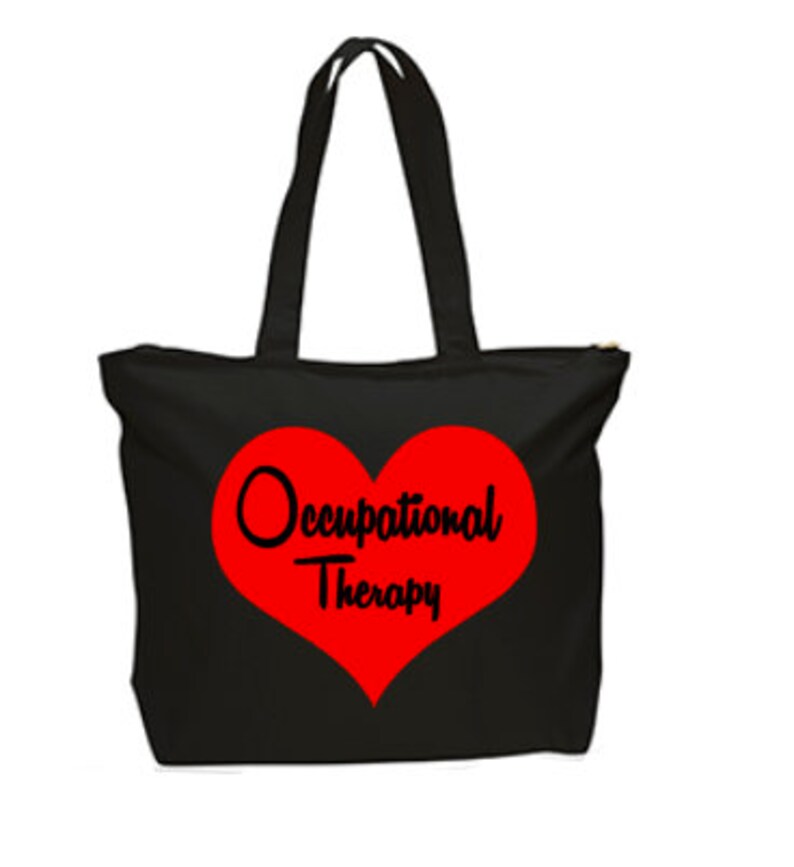 Occupational Therapy. Zippered Tote Bag. Occupational Etsy