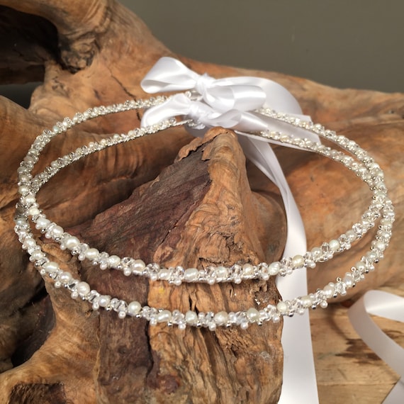 Corone per matrimonio ortodosso (Stefana) Perle fatte a mano e