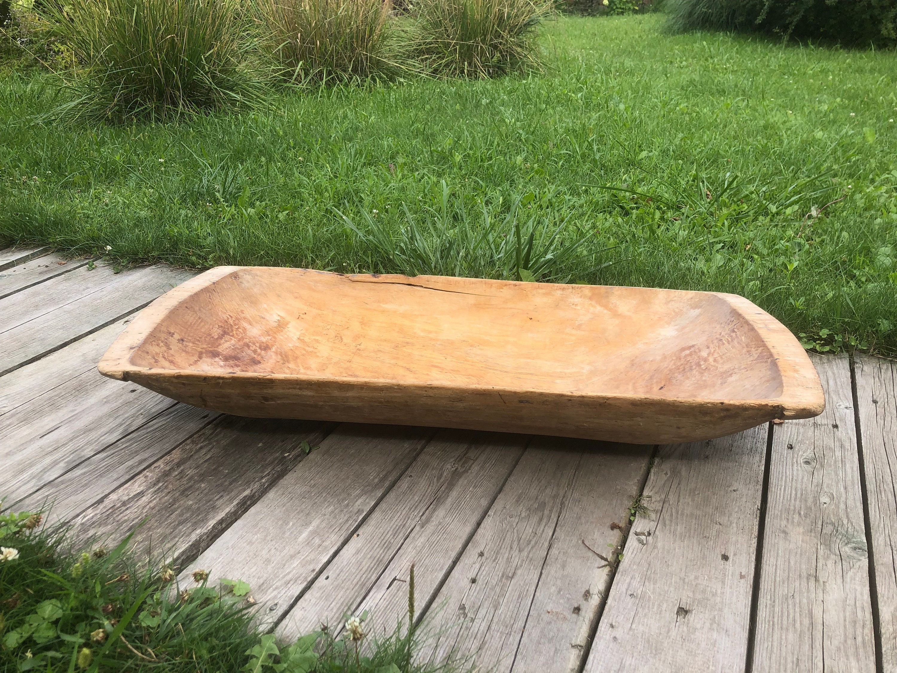Dough bowl antique dough bowl wooden bread bowl Rustic decor Etsy