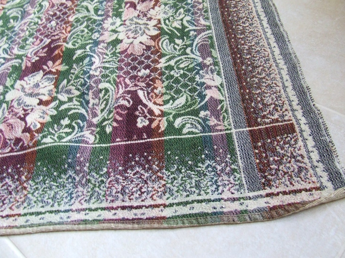 Bedspread vintage German jacquard blanket tapestry jacquard Etsy