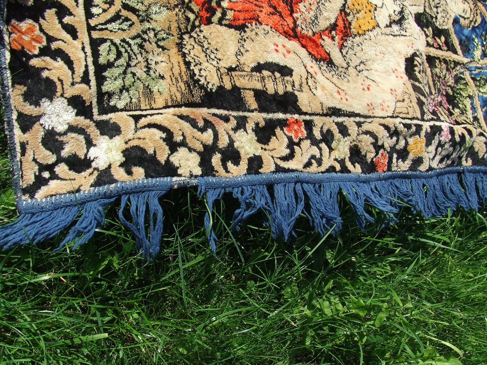 Vintage wall velvet tapestry carpet wall rug wall hanging Etsy