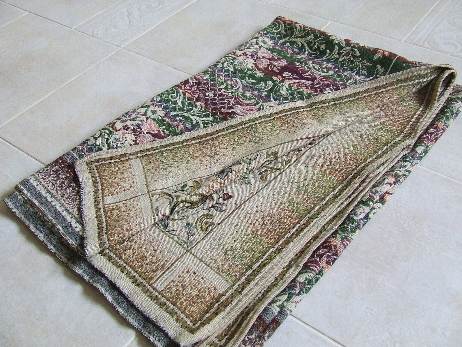 Bedspread vintage German jacquard blanket tapestry jacquard Etsy