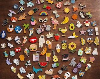 Cartoon Enamel Pin Set – Alloy Badge for Jackets, Bags, Decorative Accessory