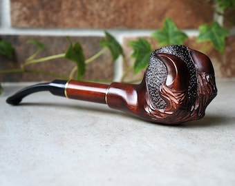 Handcrafted Pear Wood Tobacco Pipe, 9mm Filter