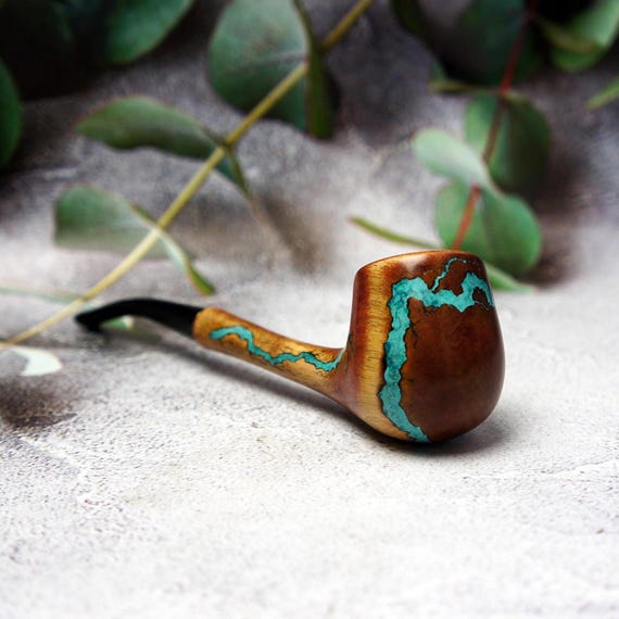 tobacco pipes dillard or 10.2'' Long Pipe Tolkien's Symbol - (26cm) for 9mm Filter Shire Pipes Curved Pear African