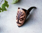 Tobacco pipe, smoking pipe, wood pipe quot Tree quot , Tomahawk pipe, tobacco smoking pipe, gift for smoker, wooden pipes 9 mm filter, Christmas gift