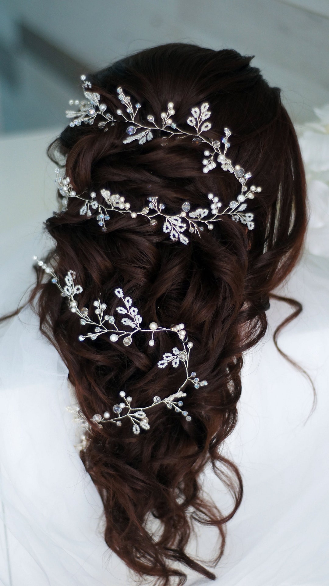 Haarschmuck Hochzeit Kopfschmuck Braut Gold – Eleganter Haarreif Mit Perlen Für Damen