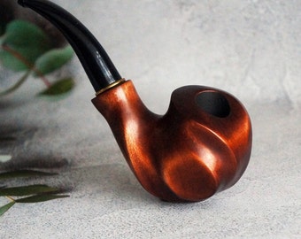 Handcrafted Pear Wood Tobacco Pipe, 9mm Filter