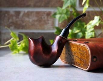 Handcrafted Pear Wood Tobacco Pipe, 9mm Filter