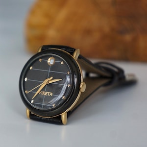 Raketa watch wrist watch USSR watch Original watch Collectible watch Made in ussr Raketa 2614 Black Prince Vintage Mechanical Wristwatch