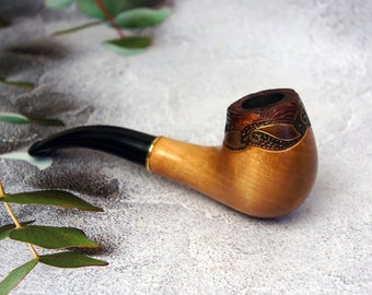 Brand new Vintage Smoking Pipe Handmade Ceramic Tobacco Pipe Smoking 9mm Filters