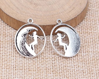 10stk Antique Silver Surfer Charms Anhänger für die Schmuckherstellung