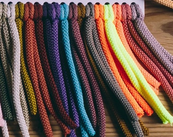 6mm Colorful Polyester Macrame Cord: Braided Knot Rope