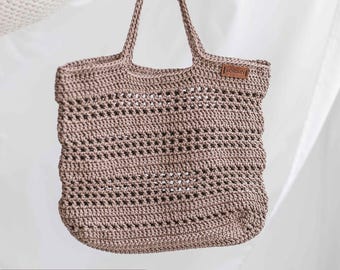 Crochet Tote Bag Pattern: DIY crochet bag tutorial + PDF written pattern, DIY Crochet Project