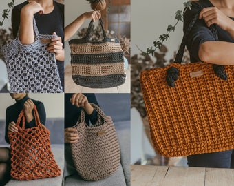 Livre de modèles au crochet, modèle de fourre-tout au crochet, modèle de sac à main au crochet, modèle de sac à main pdf, modèle de sac facile, sac à motif au crochet, sac fourre-tout