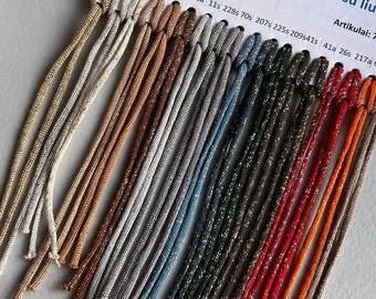 4mm Polyester Macrame Cord: Shimmering Lurex Rope