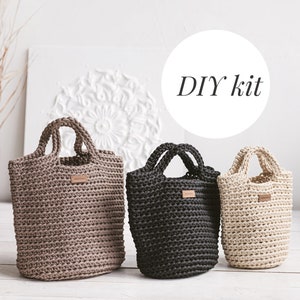 DIY bag kit, do it yourself kits, DIY tote bag, do it yourself crochet pattern