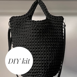 Crochet kit beginner with yarn, Crochet bag kit, crochet kit for adults, crochet kit tote bag