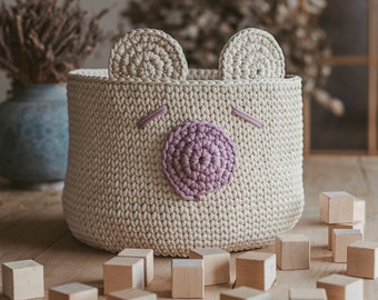 Crochet basket pattern, crochet pattern, basket pattern, crochet pattern basket, nursery storage basket pattern, baby basket pattern