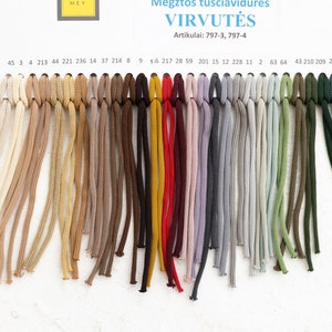 3 mm mjuk polyestermakramésnöre: Virkat stickrep