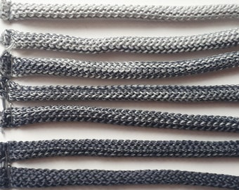 Grey macrame cord 6mm, polyester cord, grey cord, crochet rope, crochet cord, rope cord, grey yarn, macrame rope 6mm, macrame supplies