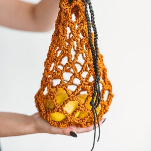 Produce bag pattern, SET OF 3 reusable produce bags crochet pattern, mesh bags pattern, mesh produce bags crochet pattern, fruit bag pattern