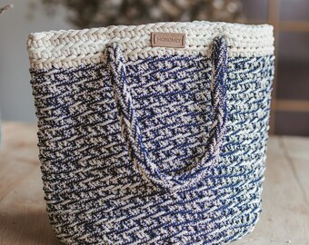 Handmade tote handbag / shopping tote / market tote bag / handbag purse / crochet purse / crochet handbag / Crochet bag / Crochet tote bag