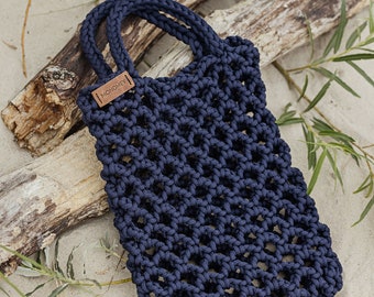 Blue beach bag / Beach tote bag / blue bag / nautical bag / blue handbag