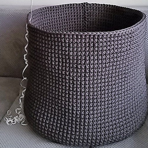 Big Crochet Basket/laundry Basket/handmade Basket/toy - Etsy