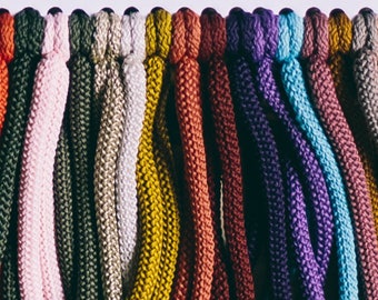 Cordon macramé 6mm, corde macramé 6mm, cordon noeud, cordon pour bracelets, cordon perlé, corde textile, corde tressée, cordon polyester