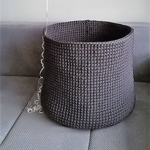 Crochet PATTERN, pattern pdf, round basket pattern, crochet basket pattern, laundry basket storage, pdf pattern, instant digital download